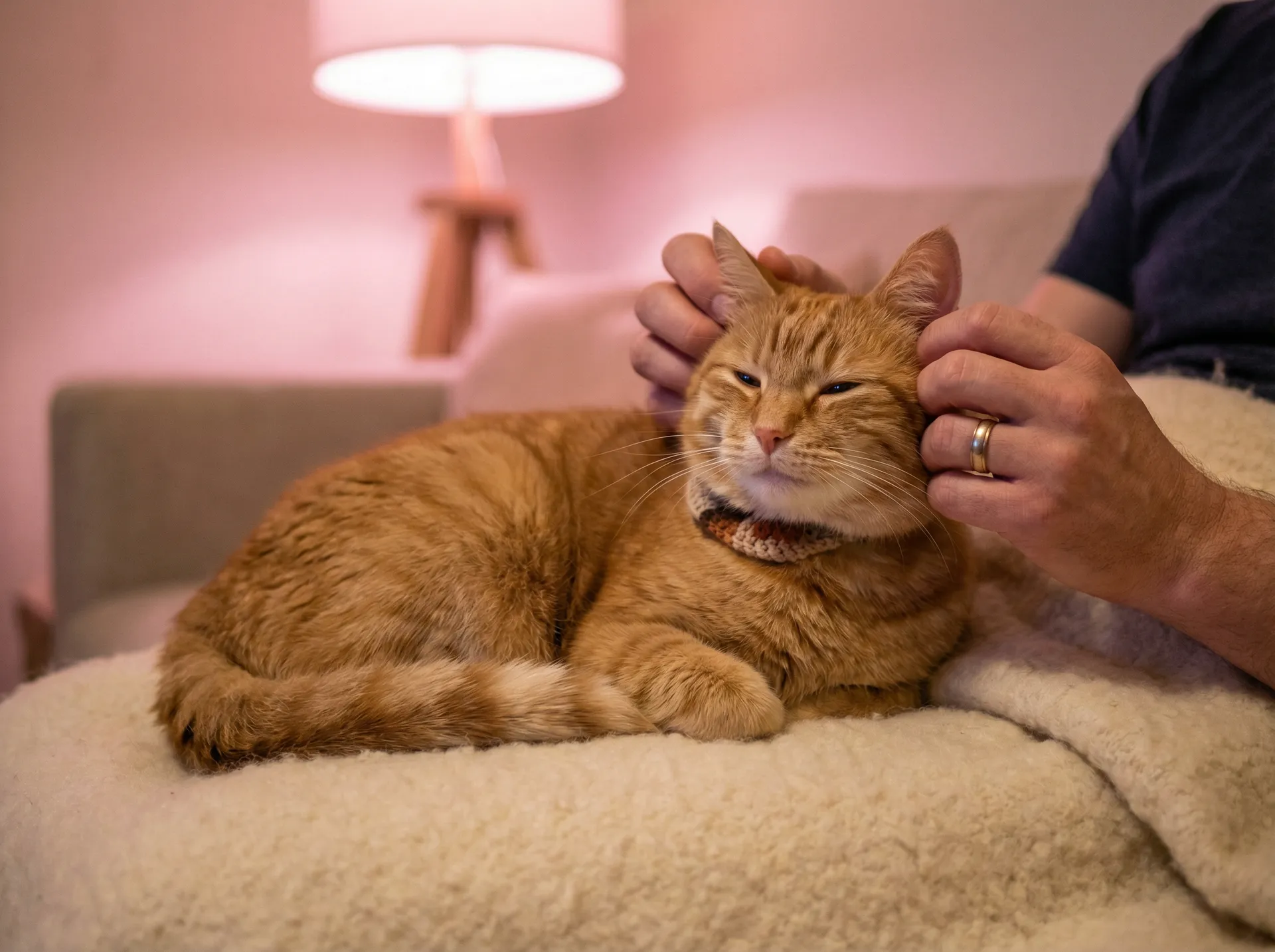 猫咪被温柔抚摸的幸福时刻 - 调教校花
